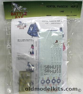 Battle Axe 1/48 Vertol Piasecki HUP 2, 48BA06 plastic model kit